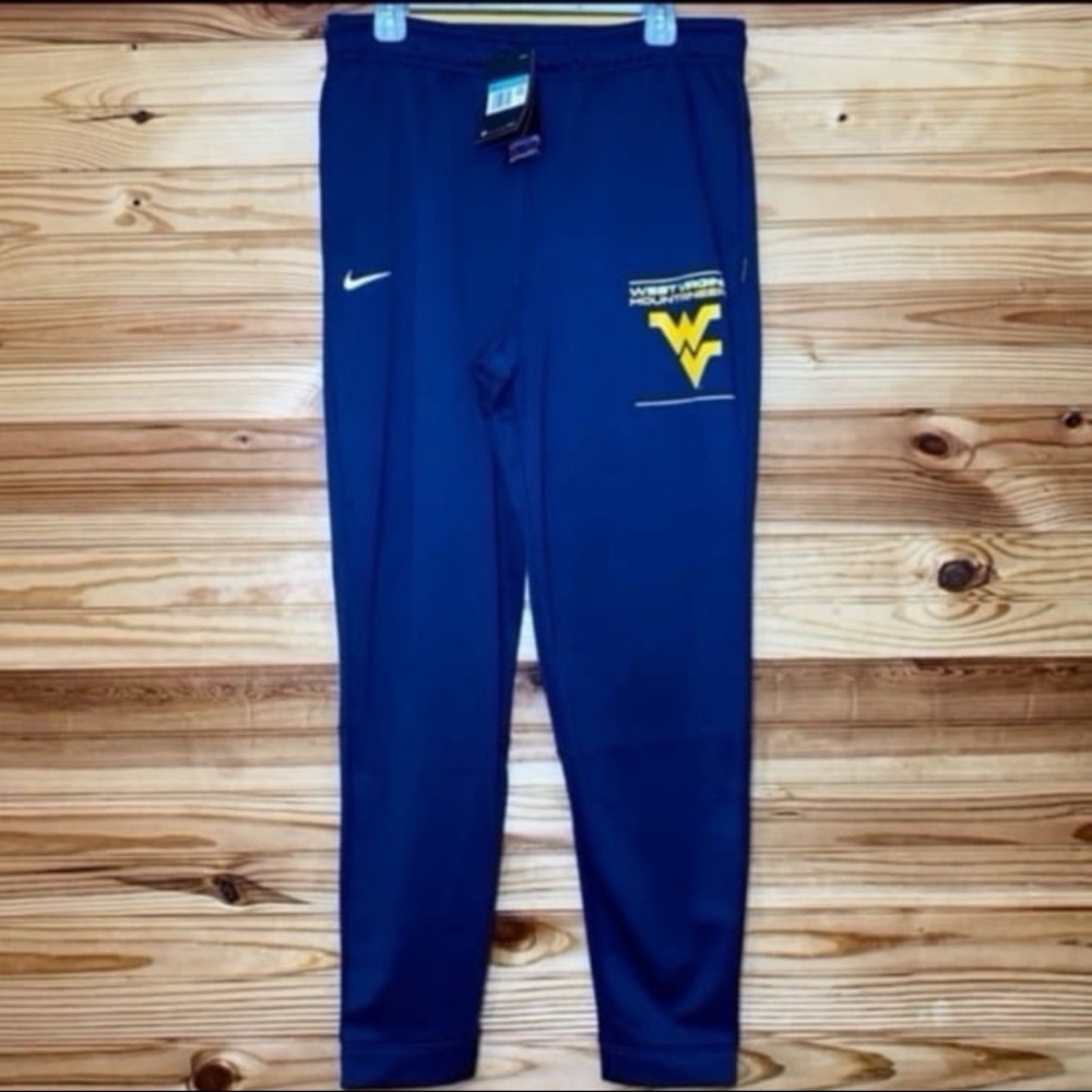 Nike west Virginia mountaineers joggers / sweatpants NEW medium